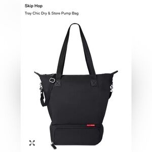 Skip Hop Classic Black Tote Bag (for pumping mothers)